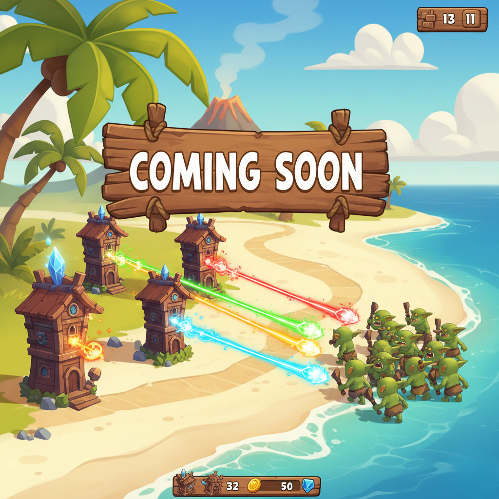 Tower defense game key art